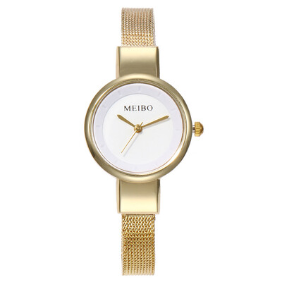 

Women Watches Rose Gold Dial Ladies Casual Quartz Wristwatch Alloy Strap High Quality Clock Relogio Feminino