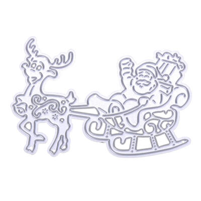 

Elk Sleigh Cutting Dies Stencils Scrapbook Embossing DIY Craft Album Card