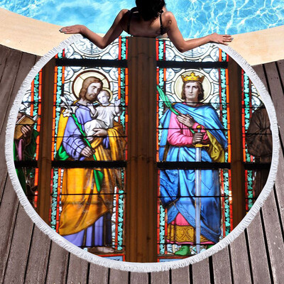 

Toponeto Notre Dame Beach Towel Pool Home Shower Towels Blanket Tablecloth Yoga Mat