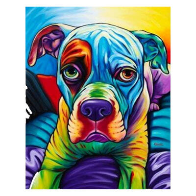 

5D DIY Full Drill Diamond Painting Dog Cross Stitch Embroidery Mosaic Kits