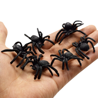 

YIWULA10Pcs Creative Hot selling PVC Artificial spider Insect Animal Model Funny Toys