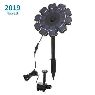 

Solar Fountain Pump for Bird Bath Flower Shaped 77" Solar Panel with Stake 25W Solar Powered Sprinkler Water Pump for Garden Pon