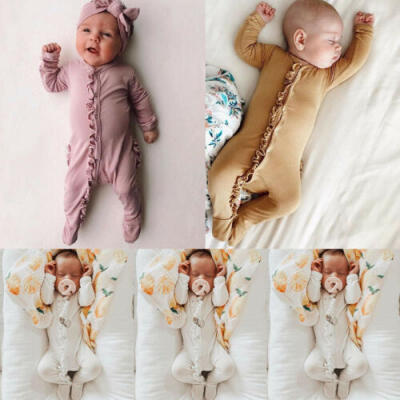 

Newborn Infant Baby Boy Girl Kids Cotton Romper Jumpsuit Bodysuit Clothes Outfit