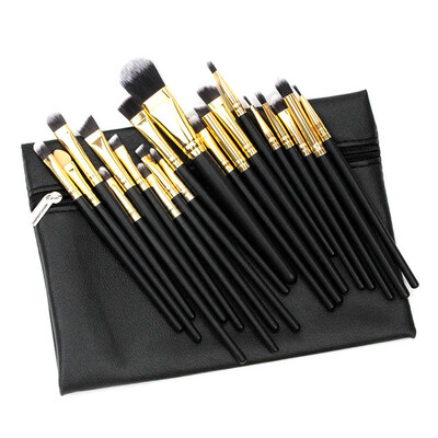 

〖Follure〗20 Pcs Pro Makeup Set Powder Foundation Eyeshadow Eyeliner Lip Cosmetic Brushe