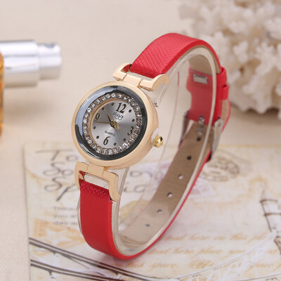 

Ultra-thin ladies candy color thin belt simple watch fashion student quartz watch female models