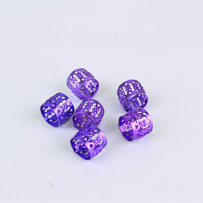 

〖Follure〗30Pcs 8MM Dreadlock Beads Adjustable Hair Braid Rings