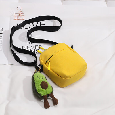 

Cute small bag female ugly cute girl bag 2019ins super fire Japanese wild canvas shoulder Messenger bag tide