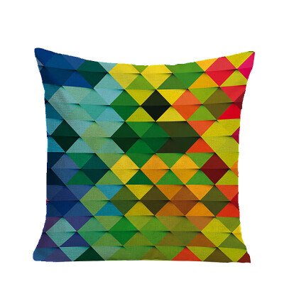 

〖Follure〗Fashion Colored Geometric Pattern Pillow Case Cushion Cover Home Decor