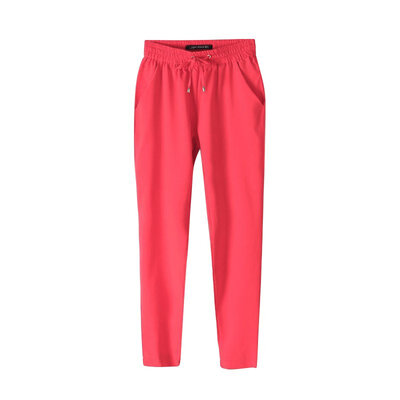 

New Trousers For Women Solid Candy Color Long Loose Harem Pants Women Slim Elastic Chiffon Trousers NV1