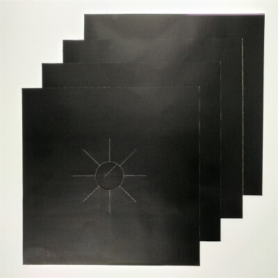 

Non-stick 4pcs Reusable Gas Stove Top Burner Protector Liner Pad Cover Kitchen❤️