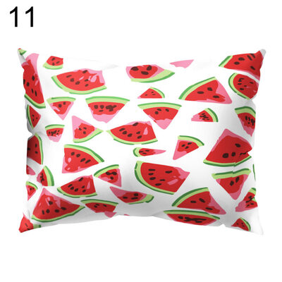 

Cartoon Fruit Donut Ice Lolly Pillow Case Sofa Waist Throw Cushion Cover Decor