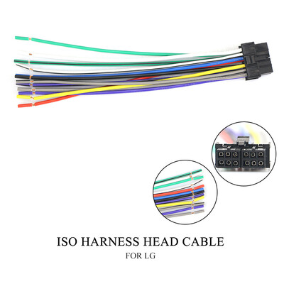 

15-004 Car ISO Harness Head Cable for LG GoldStar TCC-series Stereo Radio Wire Adapter Plug Wiring Connector Cable