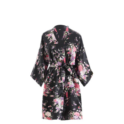 

Toponeto Women Sexy Cherry Blossom Kimono Dressing Gown Bath Robe Lingerie Nightdress