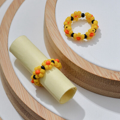 

Fashion Simple Elastic Ring For Women Pearl Woven Ring Feminine Multi Row Pearl Adjustable Ring Bridesmaid Jewelry Gifts
