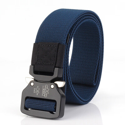 

New Unisex belt Quick release fashion Elastic knitting weaving Nylon Men&Women belt solid color casual Men cowboy belt