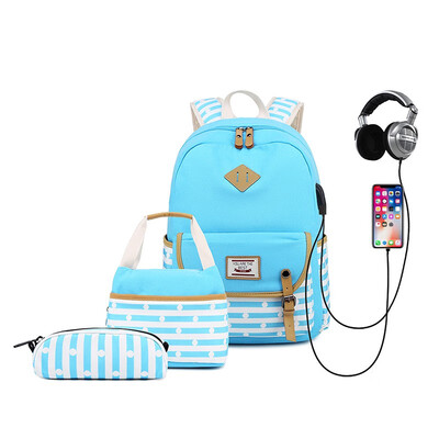 

NeillieN shoulder female backpack ladies bag waterproof travel bag fashion sports backpack handbag 3 sets