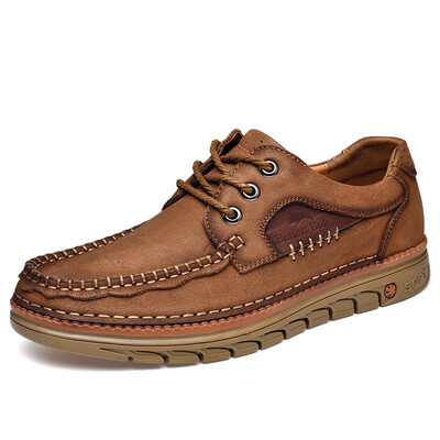 

Mens Shoes Fashion Casual Shoes Genuine Leather Shoes For Men Light Business Shoes Brown Black Size 38-44