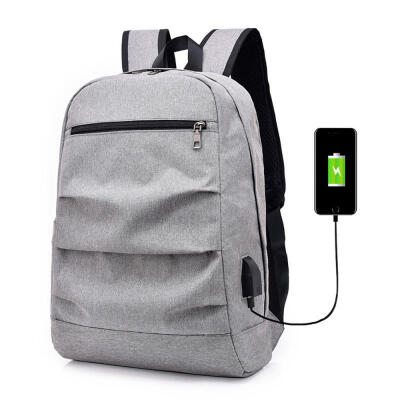 

2018 New Casual Double Socket Charging Headset Multi-functional Mens Backpack