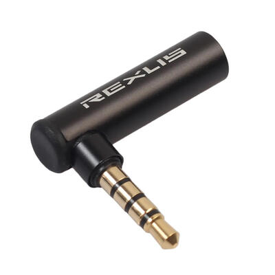 

90 Degree Right Angled 35mm Male to Female Adapter Connector Stereo Plug
