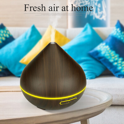 

〖Follure〗Wood Grain Home Diffuser Ultrasonic Air Humidifier Purifier High Capacity 300ml