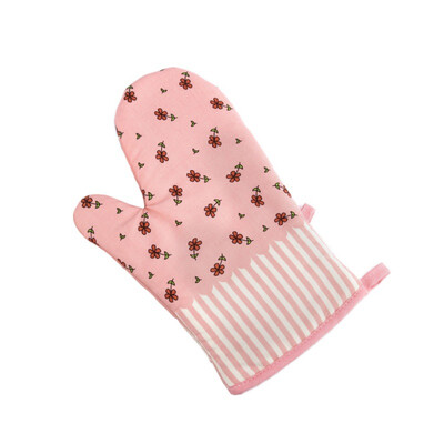 

Kitchen Dotted Oven Mitts Multi-functional Baking BBQ Heat insulation Gloves Non-slip Pot Holder Kitchen Cotton Glove 1 Piece