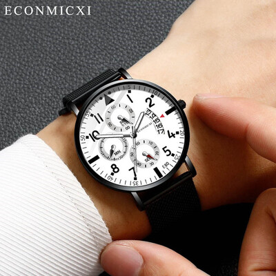 

Gobestart Luxury Mens Quartz Analog Watch Fashion Ultra Thin Waterproof Wristwatch