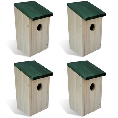 

Bird Houses 4 pcs Wood 47x47"x87