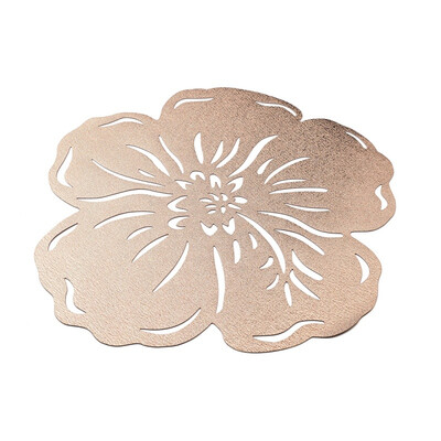 

Heat Insulation Mat Hollow PVC Dining Table Tableware Placemat Flower Shape Western Table Mat