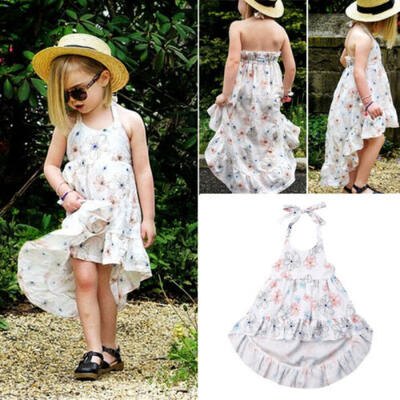 

US Stock Toddler Baby Kids Girls Clothes Flower Party Outfits Casual Dresses