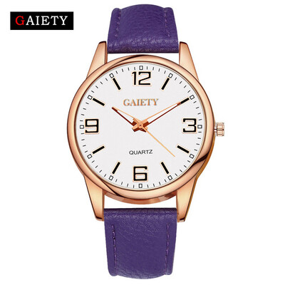 

GAIETY Fashion Exquisite Simple Women Dress Watch Leather Female Clock Womens Mini Design Wristwatch Clock Relogio Feminino 533