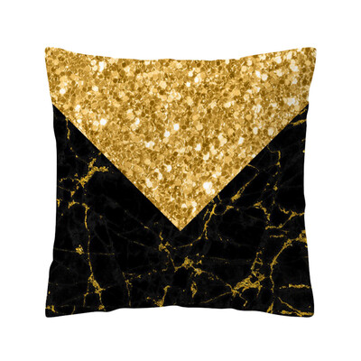 

〖Follure〗Rose Black Gold Cushion Cover Square Pillowcase Home Decoratio