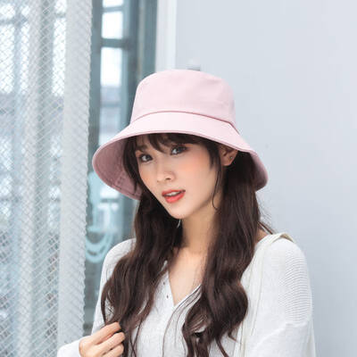 

Hat autumn art Joker soft younger sister fisherman Hat female autumn Korean folding solid color sunscreen Hat basin cap