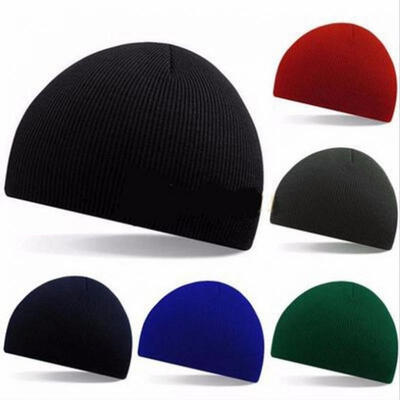 

Unisex Men Women Hip-Hop Warm Winter Wool Knit Ski Beanie Skull Slouchy Cap Hat