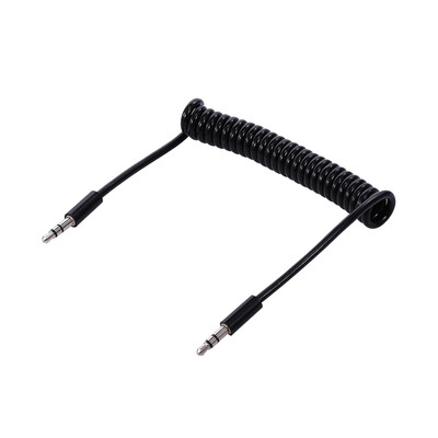 

35mm Male to 35mm Male Audio Cable Spring Audio Line Stereo for Phone Car Aux MP3