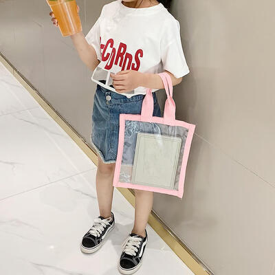 

Transparent Nylon Shopping Totes Women Shoulder Handbags PVC Top-handle Bag