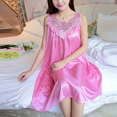 

1 Pc Women Sexy Lace Long Peignoir Pajamas Sleepwear Robes Nightgown Nightwear