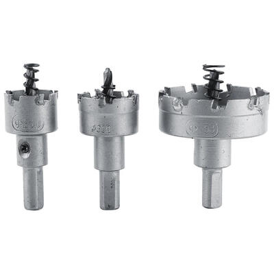 

Greensen 3pcs 26mm30mm53mm HSS Drill Bit Hole Saw Set Carbide Tip TCT Core Metalworking Cutter Tool