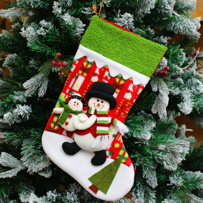 

Toponeto Christmas Xmas Tree Hanging Party Tree Decor Elk Candy Stocking Gift Candy Bags