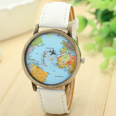 

Womens Watches Best Sellers Globe Travel Map Denim Watch Minimalism Feminino Reloj Mujer Staat Zegarki Damskie Kadin Clock