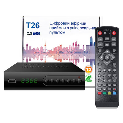 

T26 DVB T2 C Smart TV Box Full HD 1080P STB HDTV H264 TV Digital Terrestrial Receiver