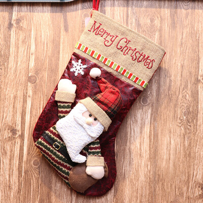 

〖Follure〗Christmas Santa Socks Cute Ornaments Festival Party Xmas Tree Hanging Decoration
