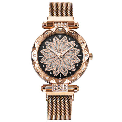 

Lucky Women Watches Turntable Dial Luxury Ladies Clock Fashion Quartz Wristwatch Casual Dress Gift High Quality Kol Saati
