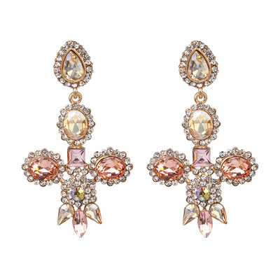 

2019 Fruit Heart Crystal Drop Earrings Party Women Boho Rhinestone Statement Cherry Earrings Korean Jewelry Gifts