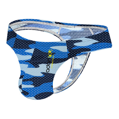 

Mens Sexy Low-Rise Underwear Underpants Camouflage Mesh Briefs Thongs G-String