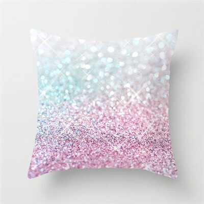 

1Pcs Shining Colour Peach Skin Pillow Case Cover Slipcover Decorative Home Room Cushion Cover Throw Pillow 45x45cm