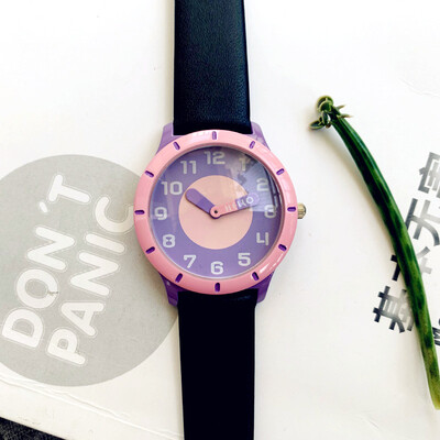 

Enmex Creative Design of Color geometric patterns colorful Girls watches&watches during the Translation of Holiday gifts