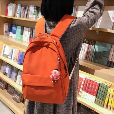 

Old Style Feeling Girls Mild School Bags Korean Edition Harajuku Uzzang High School Shoulder-wrapped Canvas College Students Inspe