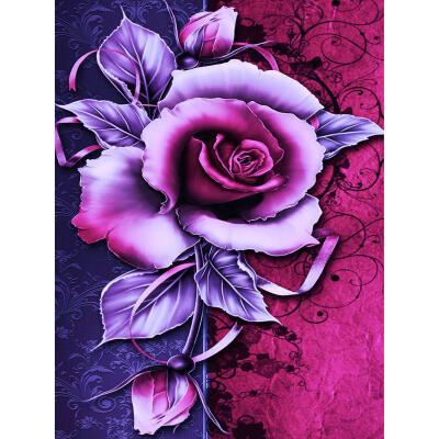 

5D DIY Full Drill Diamond Painting Flower Cross Stitch Embroidery Mosaic