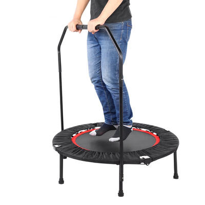 

Greensen 40inch Round Trampoline Exercise Workout Indoor Outdoor Play Toys with Hand Rail
