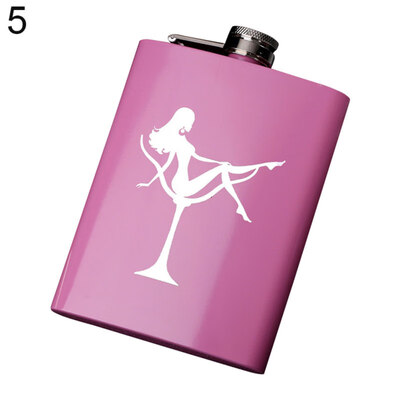 

Portable 8oz Wine Bottle Women Stainless Steel Liquor Pocket Leakproof Hip Flask